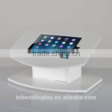 elegant white counter top acrylic ipad display holder,acrylic tablet stand,ipad display stand shenzhen factory