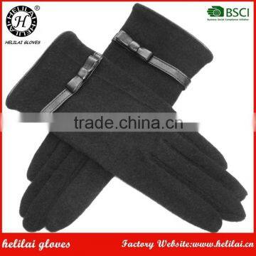 Best Selling Factory Lowerprice Ladies Thinck Woollen Driving Gloves in Winter