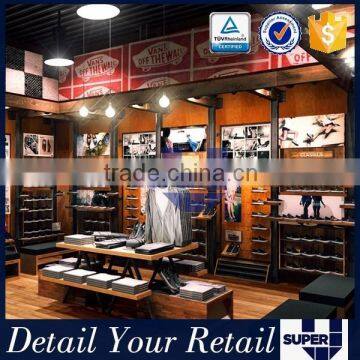 Best Design Customized Wall Mounted Shoe Display Rack For Footwear