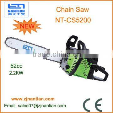 Professional 52cc chain saw wood cutting machine kangxin guide bar and kangxin chain