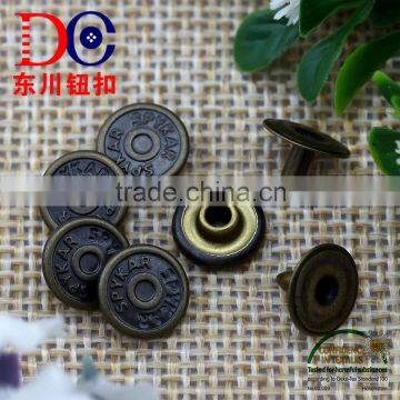 Logo Customized Metal Rivets Jeans Rivets Shoes Rivets for Clothing