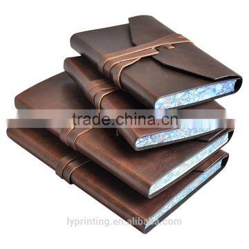 High quality PU leather notebook gift notebook leather diary book printing