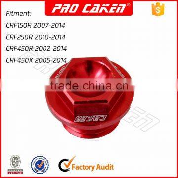 Top products hot selling new 2016 cnc oil drain plug for CRF250 CRF450