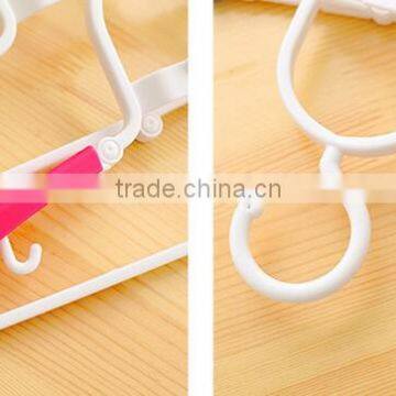 Magic Home Travel Portable Folding Plastic Clothes Hanger Shirt Drying Rack Hook photo-5