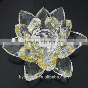 new design crystal capiz lotus flower sculpture lotus mold candle holder