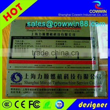 Wholesale custom engraved brass metal card for cheap