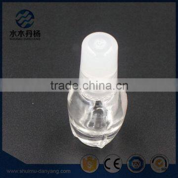 Round 5ml Mini Cap With Brush Clear Glass Nail Polish Bottle photo-3