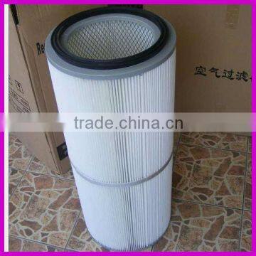 Powder coating dust removal filter cartridge