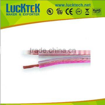 2 CORES TRANSPARENT OXYGEN FREE SPEAKER CABLE