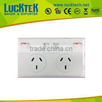 TWO WAY Australia Type Socket USB Wall Socket with Switch