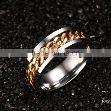 Stainless Steel Chain Men's Rings Personalized Rings Wholesale