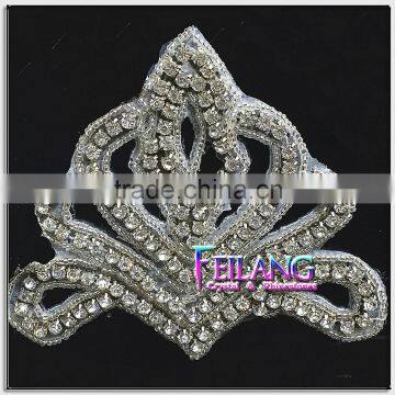 Ice Skating Clothes decorated Bud shape Crystal Rhinestone Applique