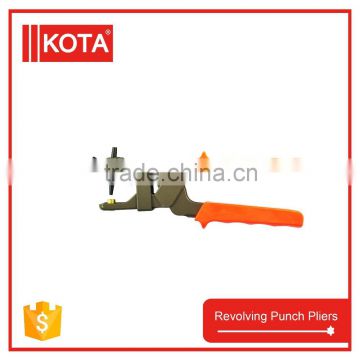 Carbon Steel Revolving Punch Plier With PVC handle