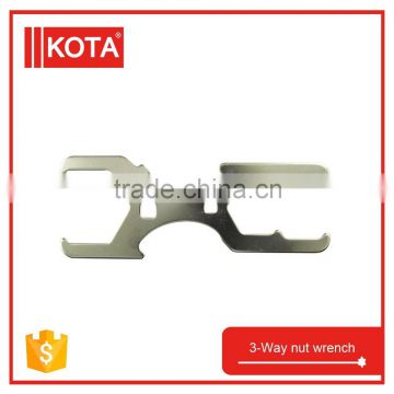 3 way carbon steel nut wrench