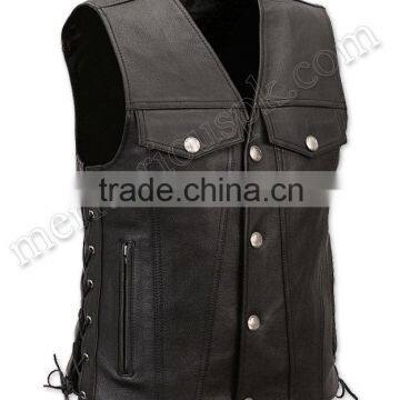 Men Leather Waistcoats