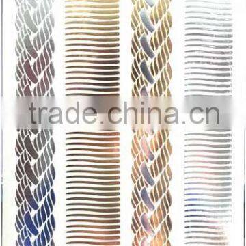 Gold Metal Fashion Hair Tattoo Sticker,tattoo temporary