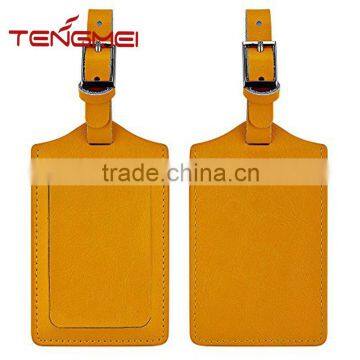 Genuine leather luggage bag tag