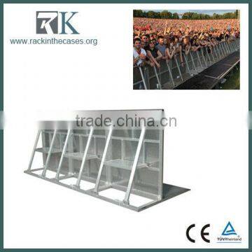 aluminum mojo barrier pvc crowd control barrier