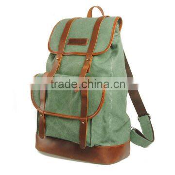 New stylish backpack vintage canvas school backpack hiking backpack