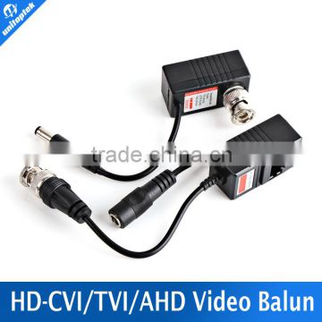 Video Power Transceiver Balun HDTVI Balun BNC UTP RJ45 Power Over CAT5/5E/6 Cable CCTV Balun