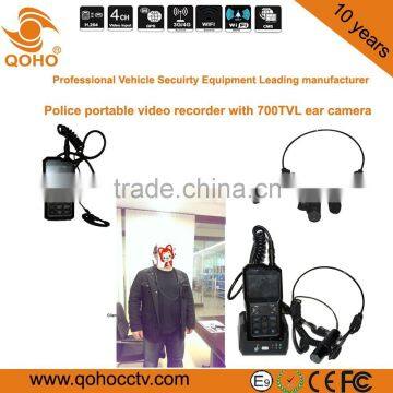 2.4" TFT Portabble Police Video Recorder With External Camera