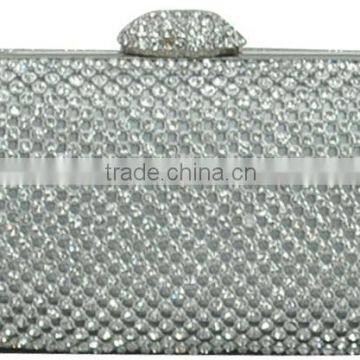 2015 Fashion Shiny Ladies Cosmetic Case Silver Diamanted 618A140007