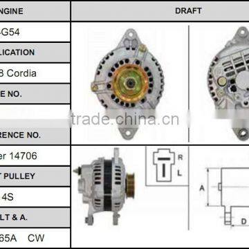 Top quality auto car alternator for Cordia ab165014 alternator