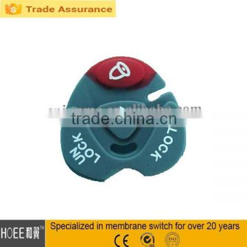 custom made soft lock silicone button rubber keypad