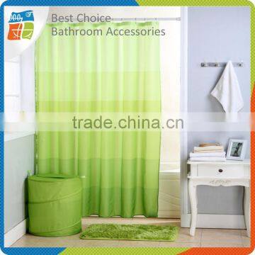 Polyester Green Shower Curtain