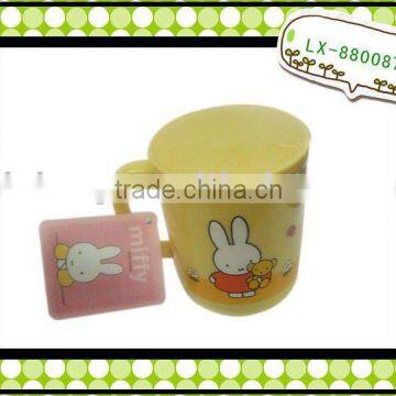 plastic kids mug with lid pp mug cartoon mug water mug drinking cupLX880087