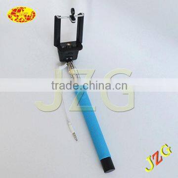 2015 Hot Products Factory Wholesale Selfie Stick for Mobile Phone Camera Extendable Colorful Selfie Stick With Cable photo-3