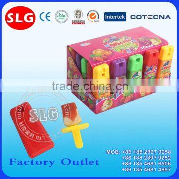 fruit flavour double colour ice cream lollipop