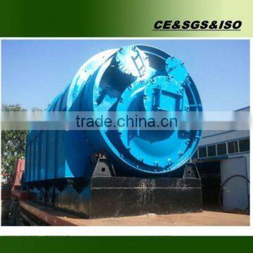 Highest oil output waste tyre pyrolysis plant with CE ISO