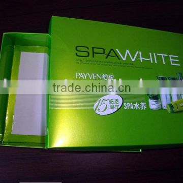 Green color folding paper box hot selling