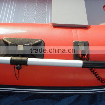 Red And Black Inflatable Motor Boat For Fishing photo-5