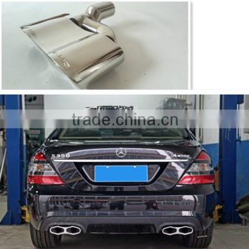 W221 S65 with logo Exhaust muffler tips fit for Benz S-CLASS NEW STYLE