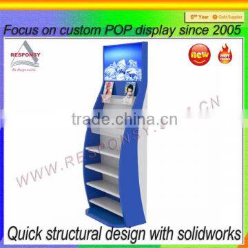 2016 new design beauty book stand display floor style equipement