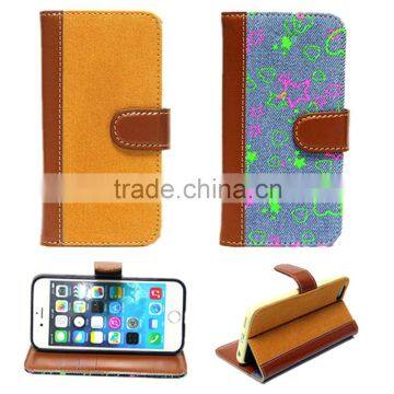 Fabric case for Apple iPhone 6, for iphone 6 case, pu case for iPhone 6
