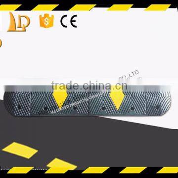 Durable black new developed traffic speed bumps for road safety