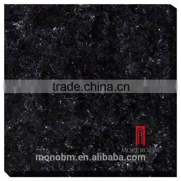 2440*760mm black galaxy quartz slab for countertop or kitchen floor price