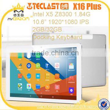 2016 New Arrival Tablet pc Teclast X16 Plus 10.6" 1920*1080 IPS screen Android 5.1 support Docking keyboard