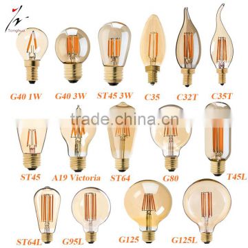 Hot Sell Filament Led Bulb ST64/G80/G95/G125/T45/T30/C35 110V 220V Led Filament Light 2W 4W 6W 8W