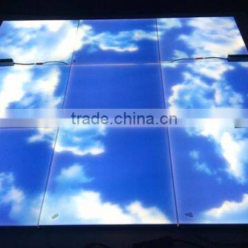 600X600MM SMD3528 Suspended 48W Frameless Ceiling Sky LED Panel Light