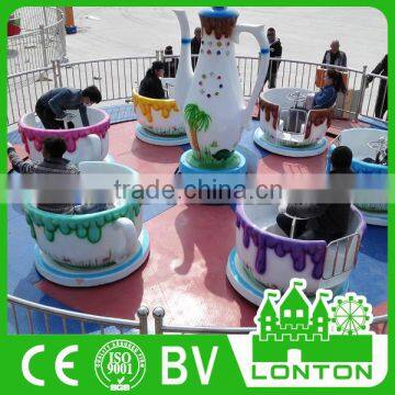 Amusement outdoor Rotating Rides Coffee Cups Rides for Sale