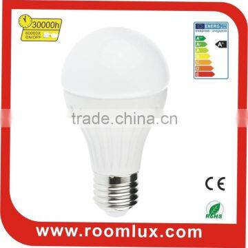 E27 A60 9w Globe led bulb with Aluminum heat sink