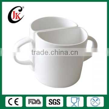 Wholesale customized coffee mug cheap white ceramic cup for couple