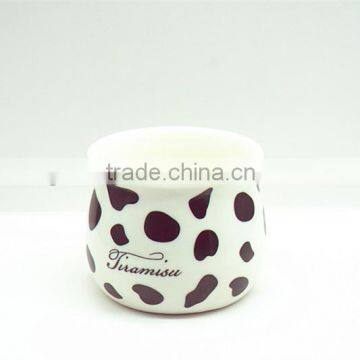 Hot-sale Food Safe Caremic Cup Tiramisu Packing Cup Pudding Cup Wholesale