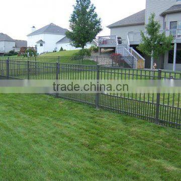 Decorative antique alumnum powder coated security fence panel