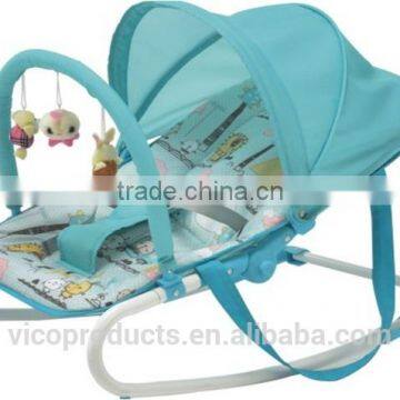 Soft and easy fold baby rocker Chair with toys