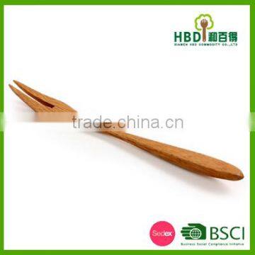 Customized High Quality Bamboo Small Fork for Cake